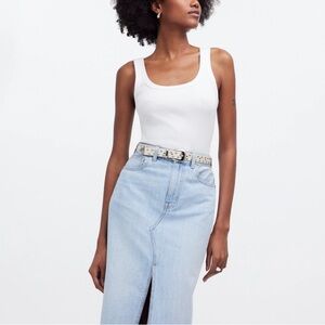 Madewell Rillee Denim maxi skirt 
Size 30